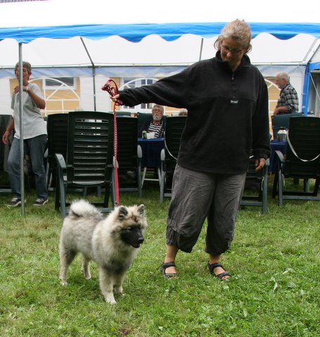 Luna leger udstilling - og det gr hun da helt fint...